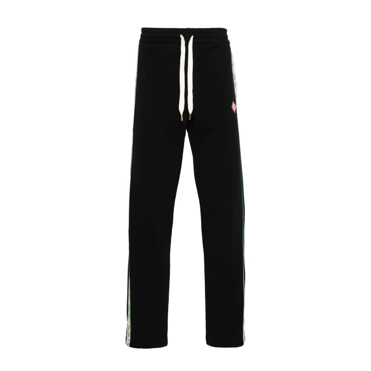 Casablanca Men's Solid Color Mid-Rise Straight Leg Cotton Long Lace-Up Casual Pants #75258