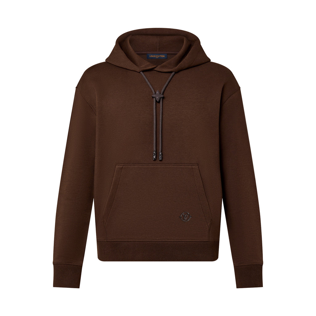 Louis Vuitton Monogram Flower Stopper Cotton Hoodie Drawstring Hooded Sweatshirt Pullover #96251