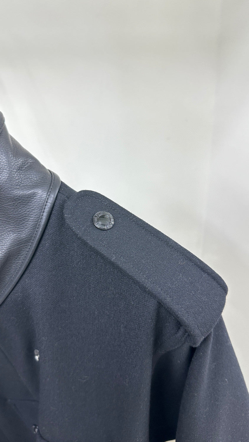 Tom Ford Solid Color Slanted Zipper Long Coat Ngvp #6779