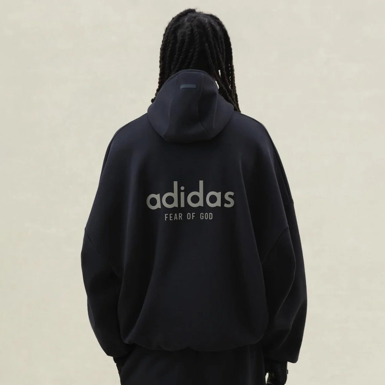 Fear of God x Adidas Men's and Women's Spring and Autumn Black Casual Sports Hooded Sweatshirt Pullover Pants Suit Set #97924