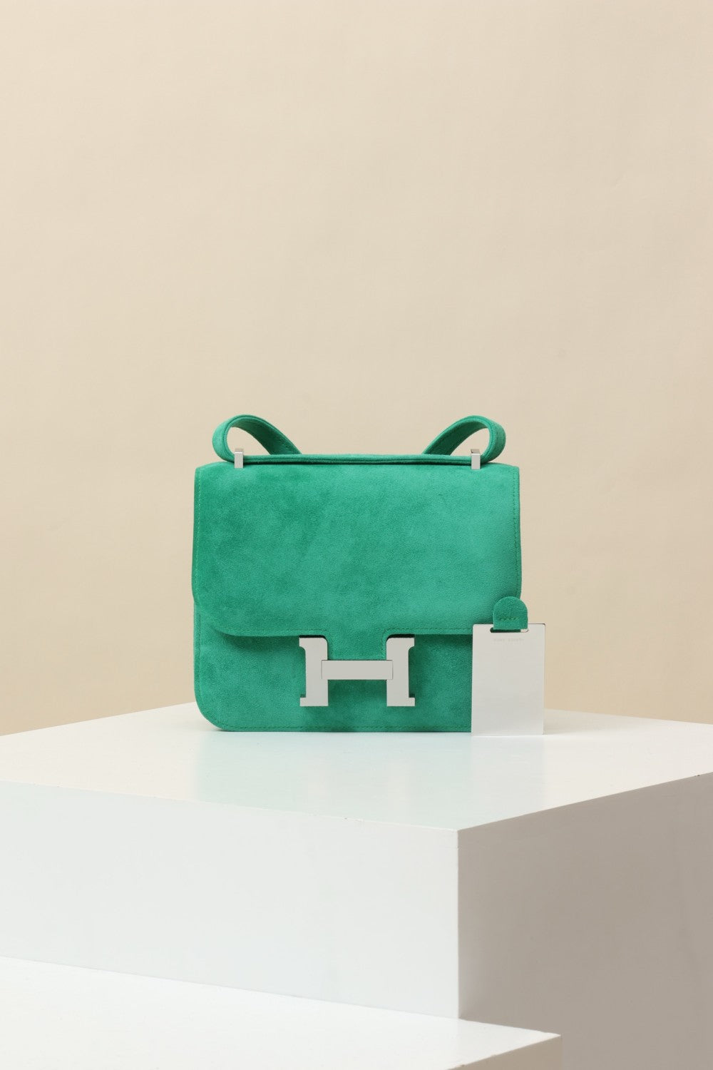 Hermès Suede Backpack Crossbody Bag #381136