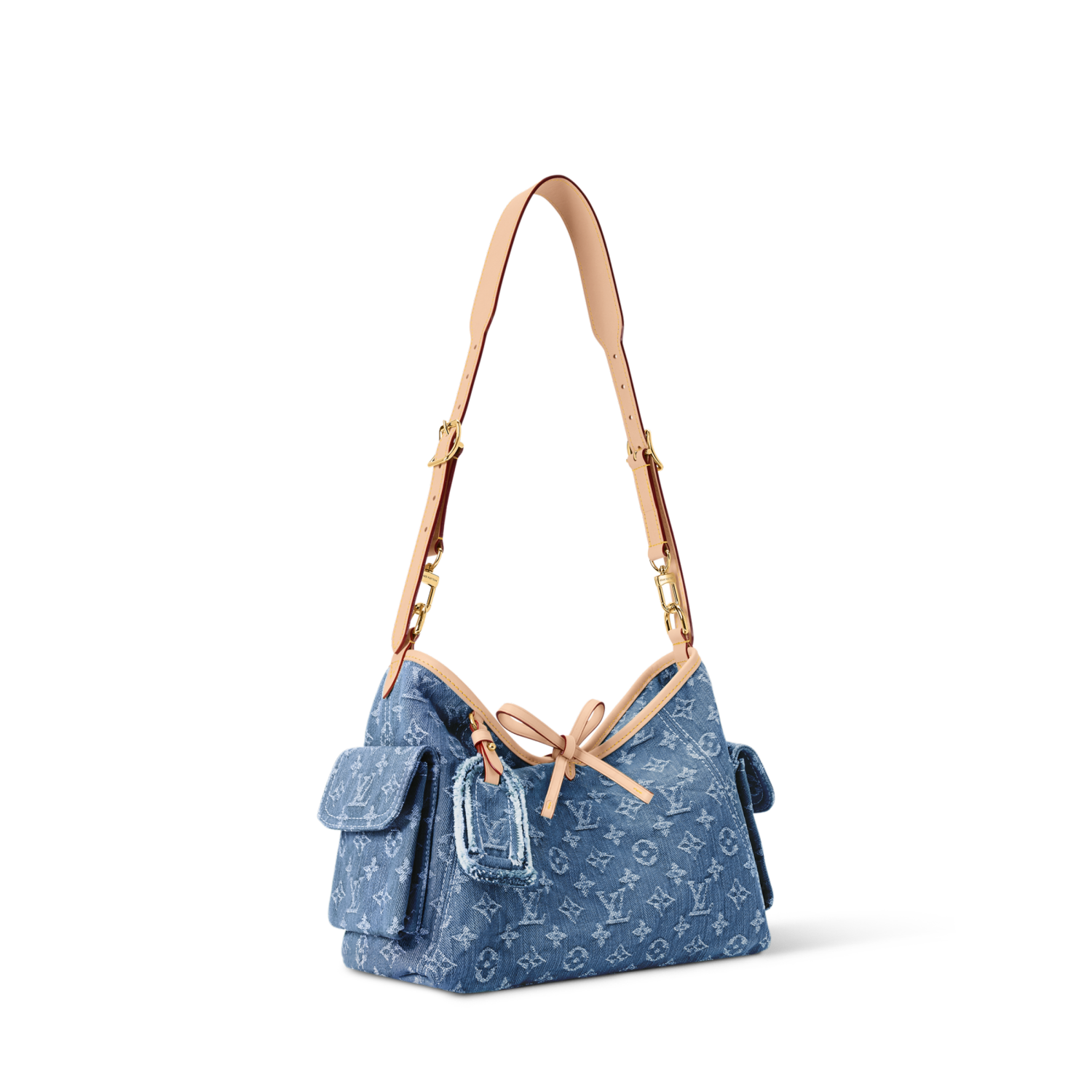 LOUIS VUITTON Carryall Cargo PM Monogram Denim Handbags M28287#379361