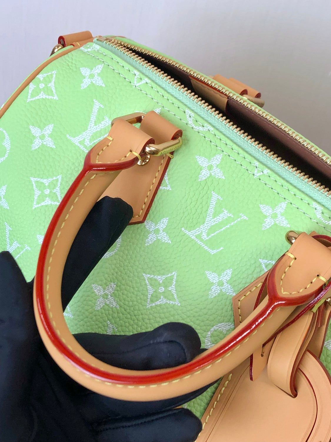 Louis Vuitton Women's Fashion Classic Avocado Green Logo Zipper Closure Leather Shoulder Bag Handbags In Small Medium And Large Sizes Crossbody Bag Bags #78663