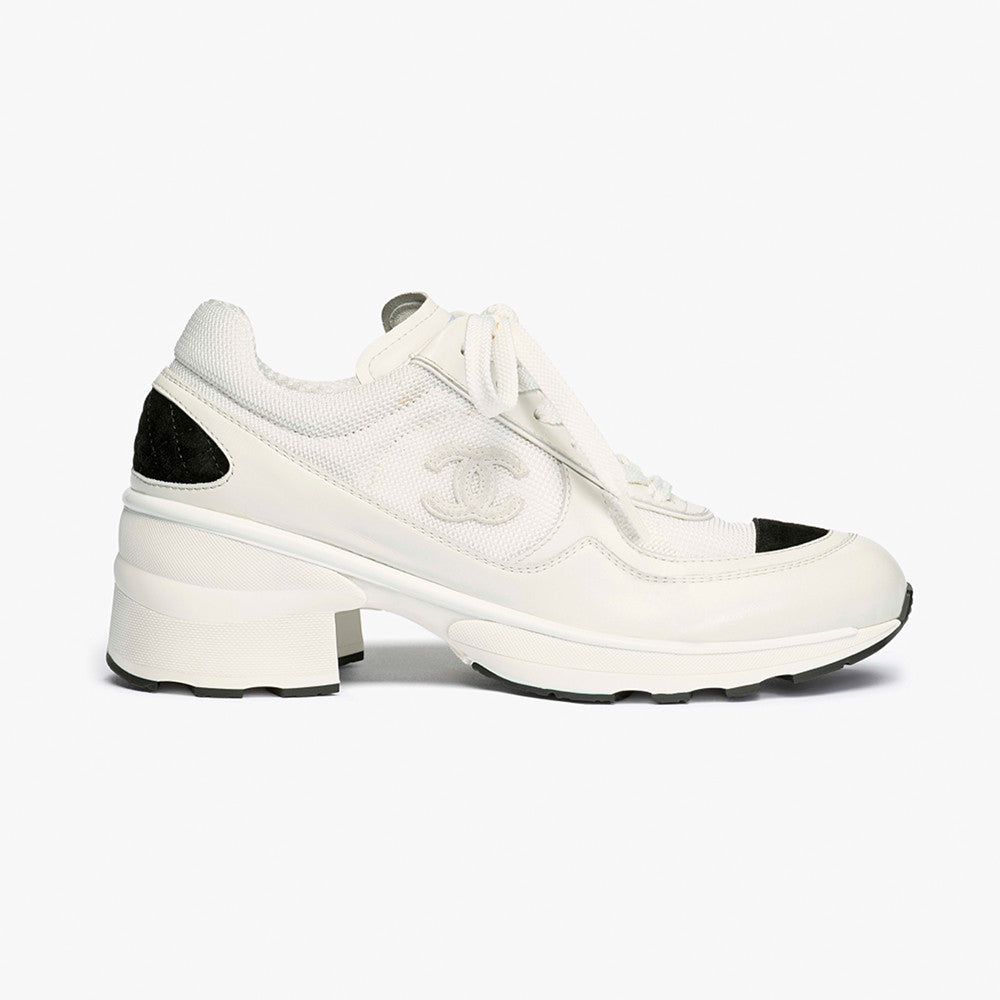 Chanel Sneakers Mixed Fibers Shiny Calfskin Suede Calfskin #335039