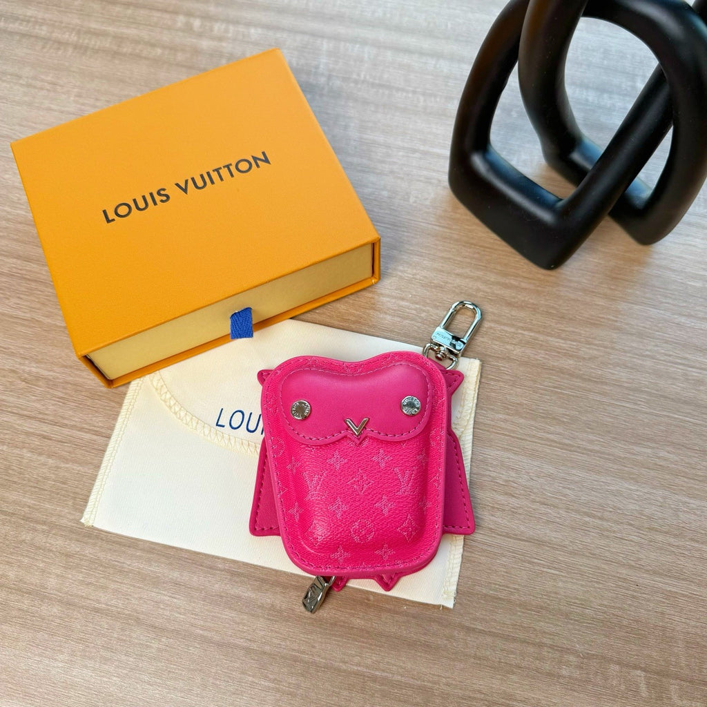 Louis Vuitton Lv Owl Headphones Bag Keychain Pendant Fashionable Exquisite Bag Pendant Monogram Mini Bag Accessory M03442 #195328