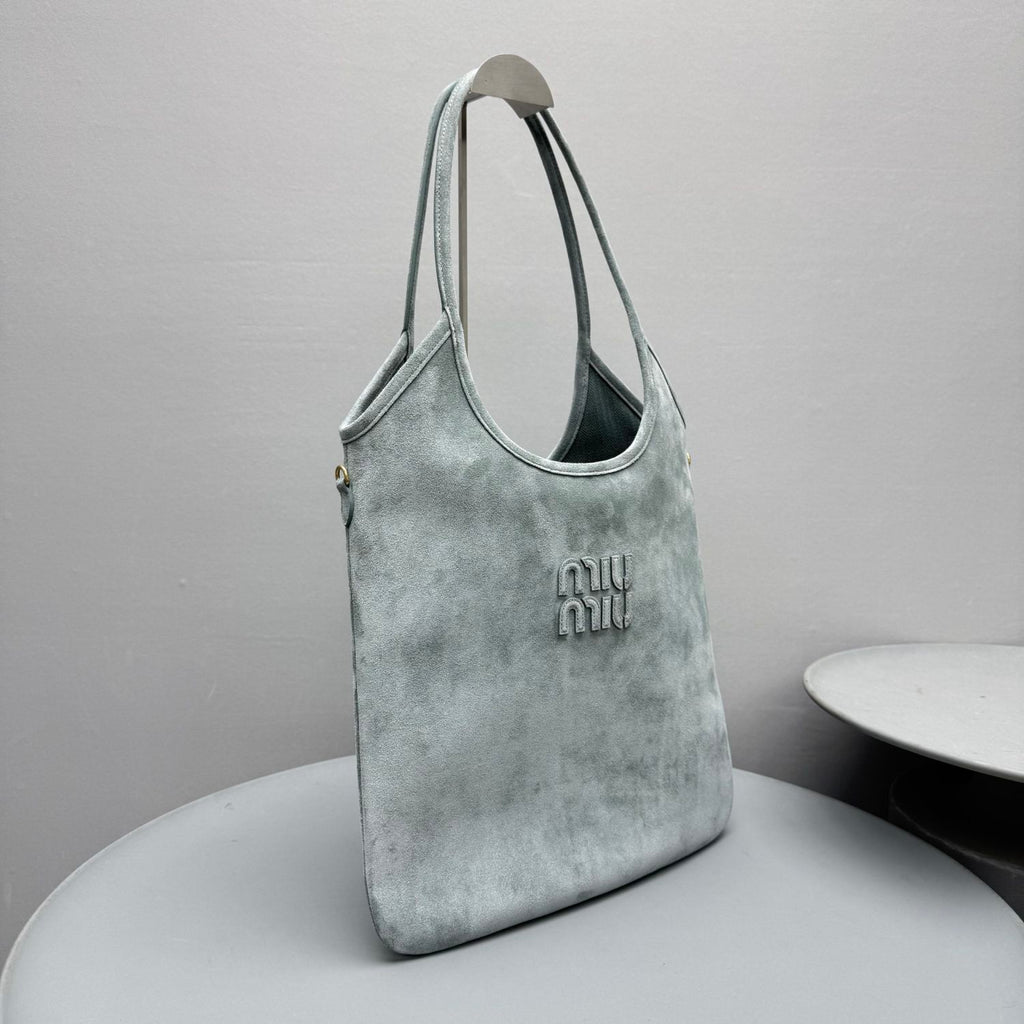 MiuMiu Powder Blue Ivy Suede Bag #382952