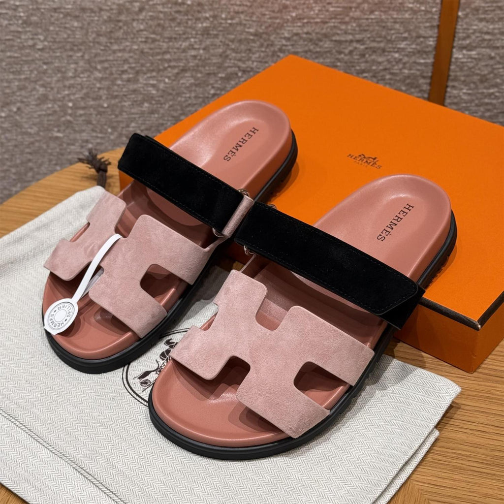 Hermes Women's Autumn and Winter Pure Color Suede Leather Casual Fashion Sandal Mop Shoes #77294