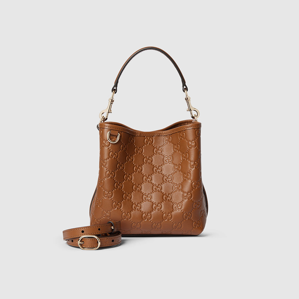 Gucci GG Emblem Small Bucket Bag #335481