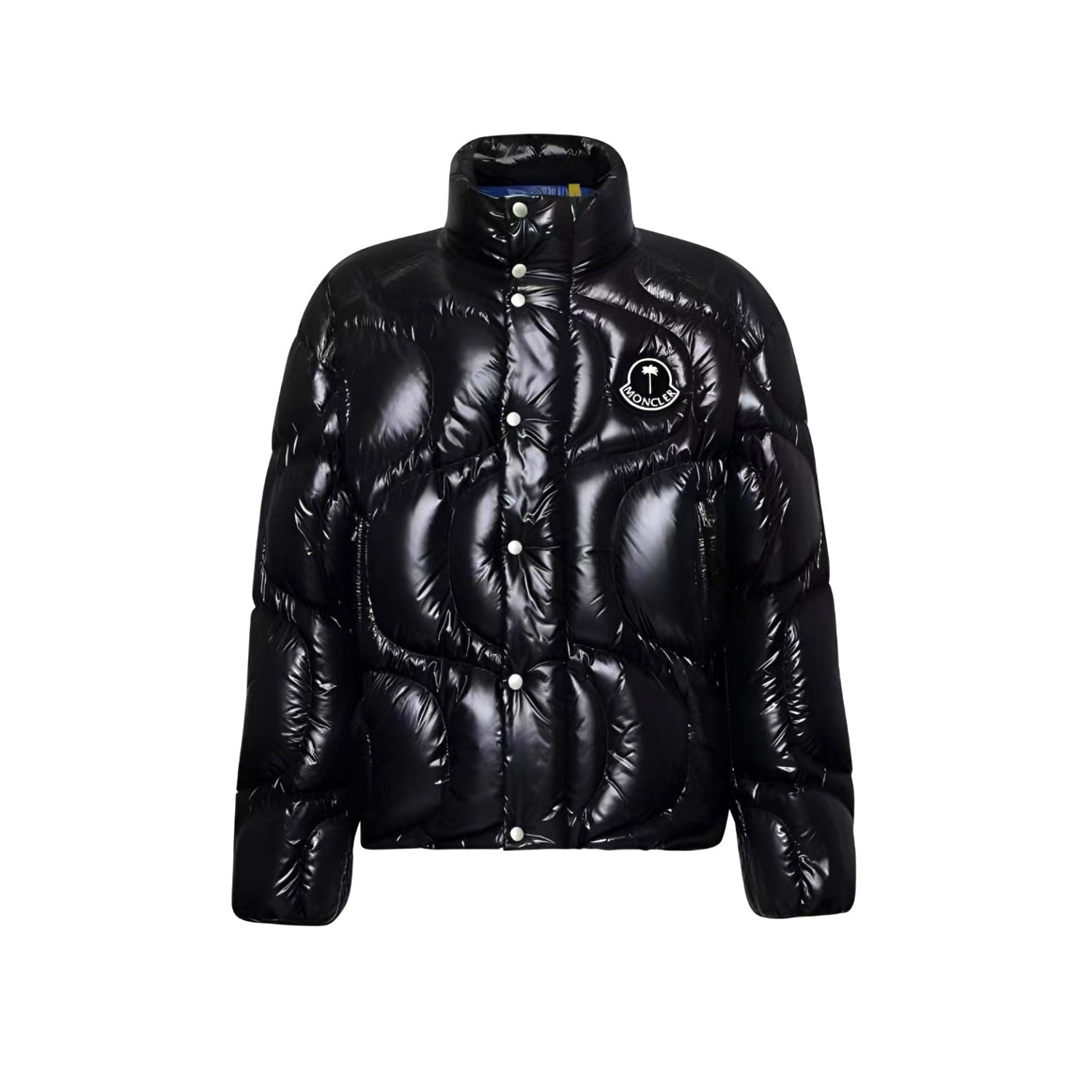 Moncler x Palm Angel  Men's And Women's Winter Fashion Casual Solid Color Zipper Single Button Windproof White Goose Down Jacket Cotton Coat Jacket #79142