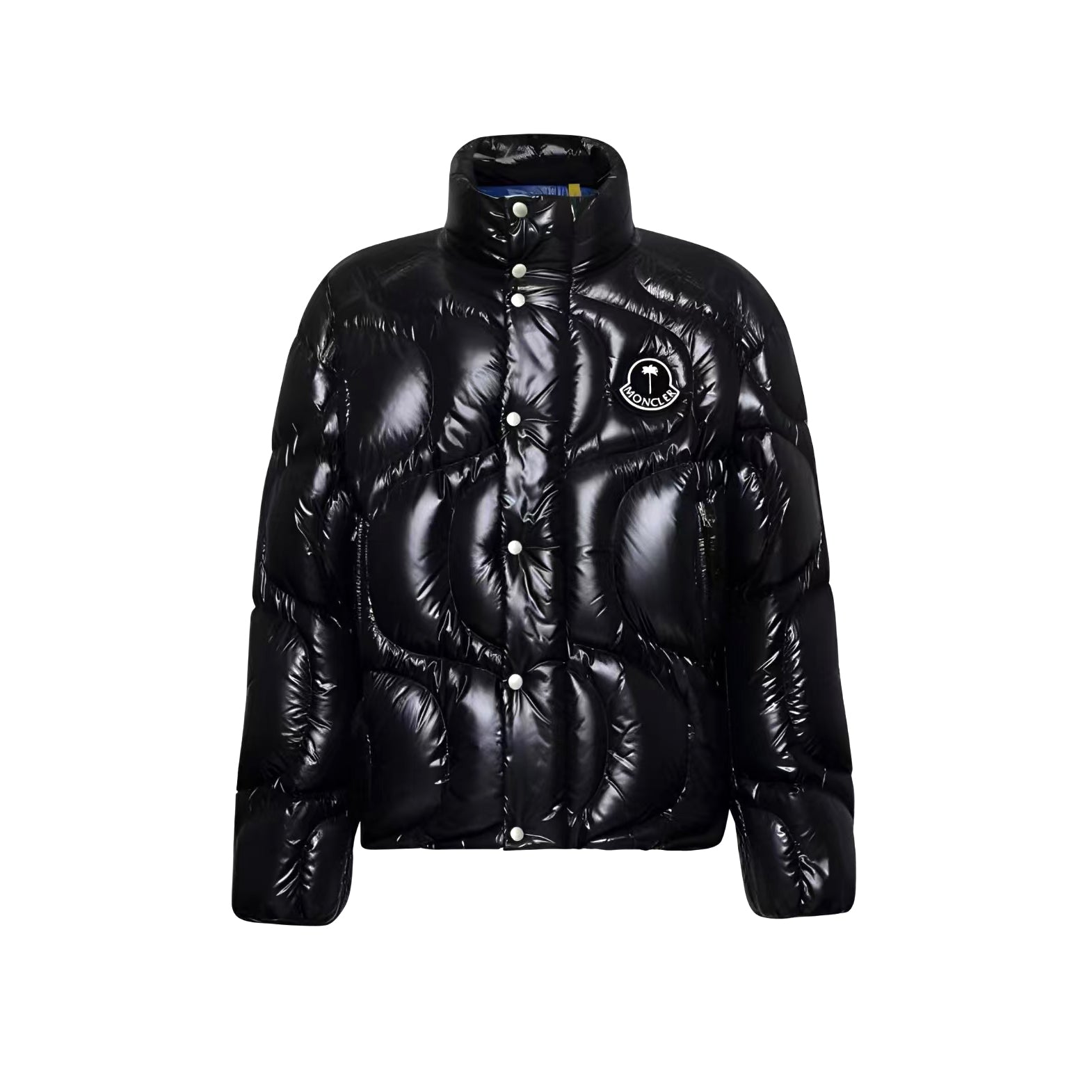 Moncler x Palm Angel  Men's And Women's Winter Fashion Casual Solid Color Zipper Single Button Windproof White Goose Down Jacket Cotton Coat Jacket #79142
