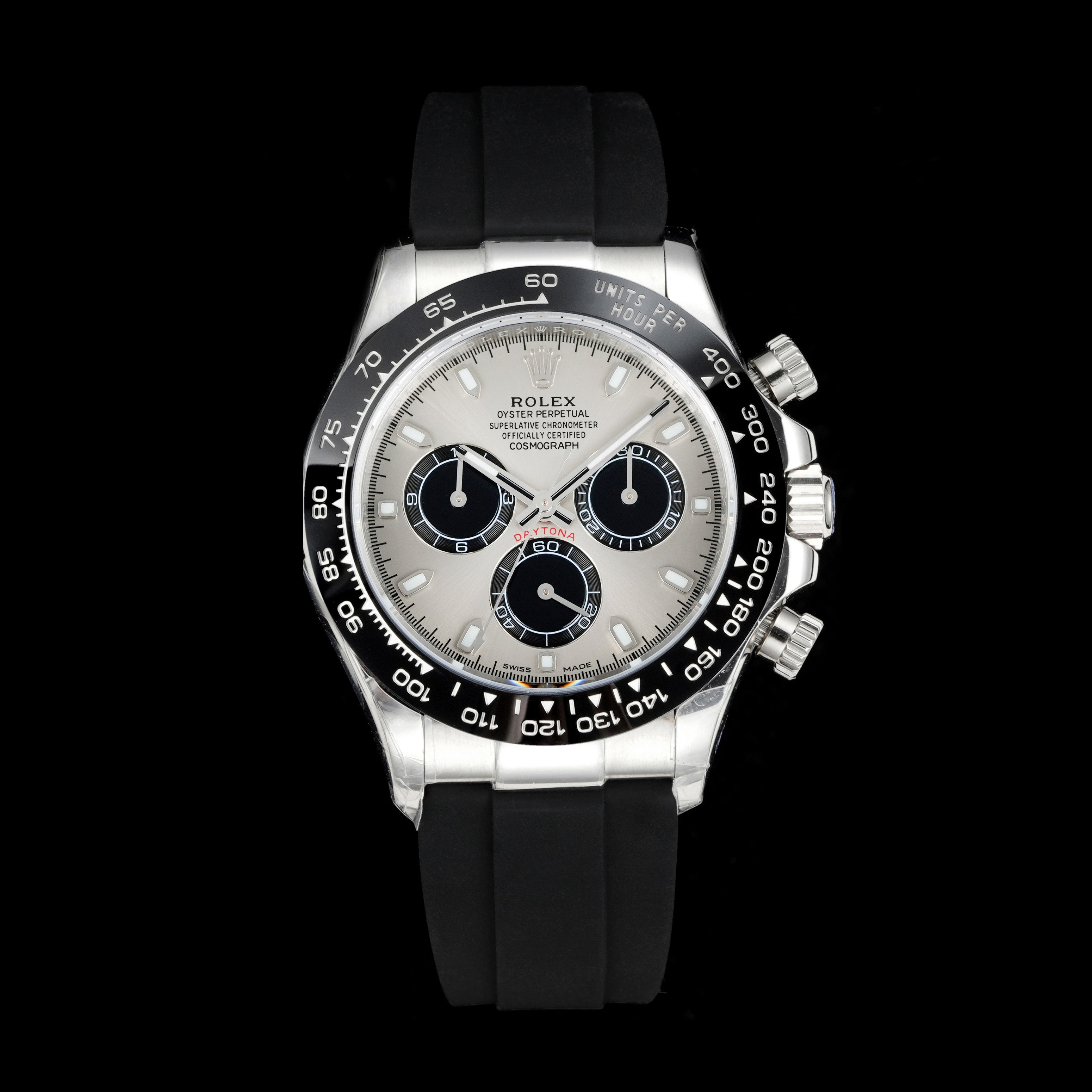 Rolex Men's Classic Solid Color Strap Round Dial Classic Fashion Automatic Mechanical Watch #78121