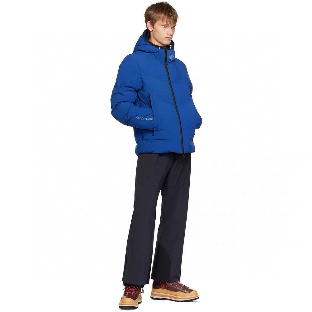 Moncler Men's Winter Solid Color Logo Printed Hooded Zipper Long Sleeve Arcesaz Short Puffer Down Jacket #98135