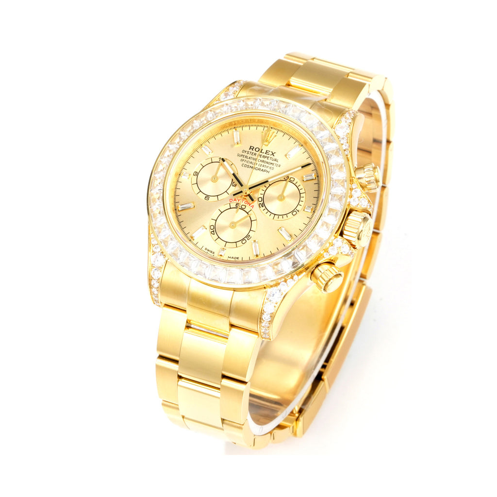 Rolex Men's Automatic Mechanical Movement 100 Meter Water Resistant Dial Watch with Diamonds #75356