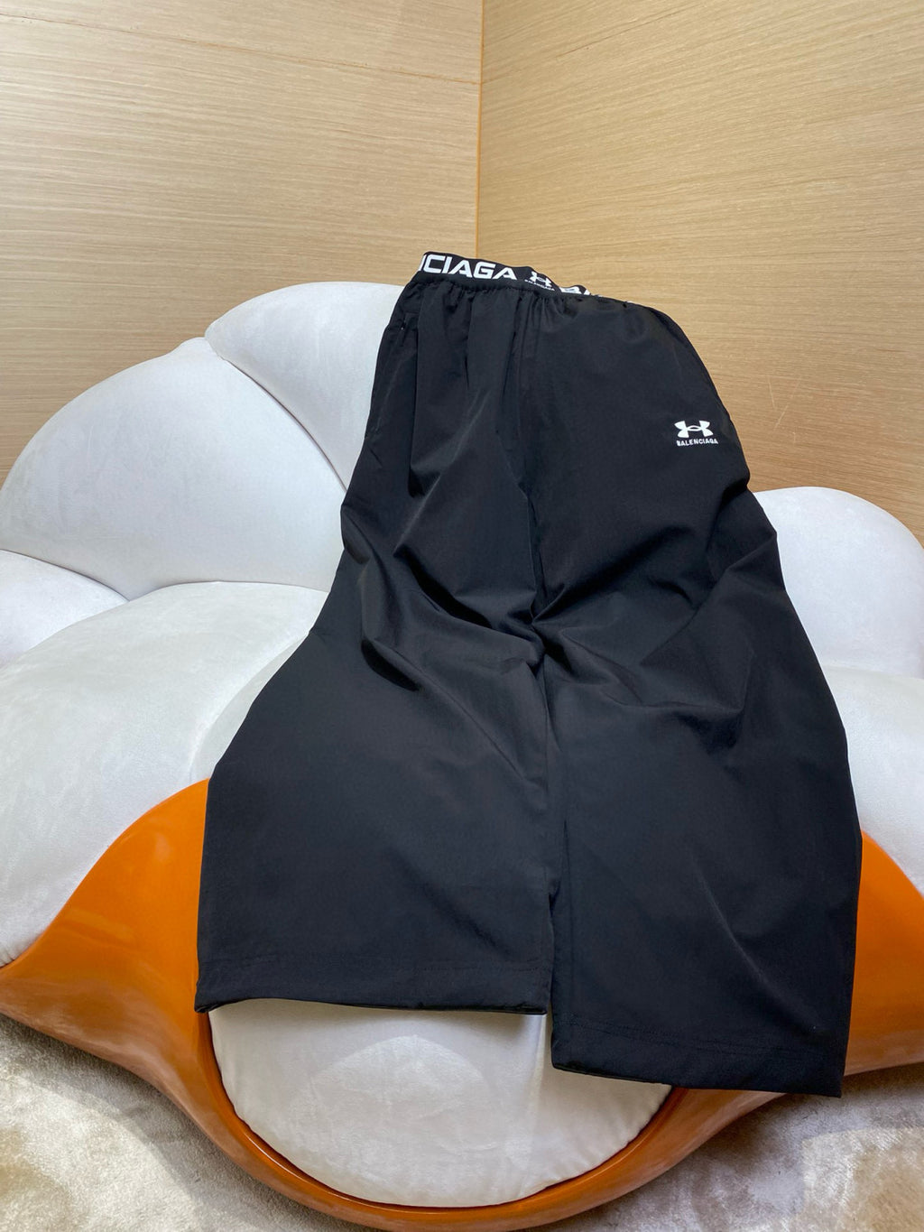 Balenciaga Men's Spring And Fall Fashion Double Sided Layered Stretch Knit Sweatpants Pants #76416