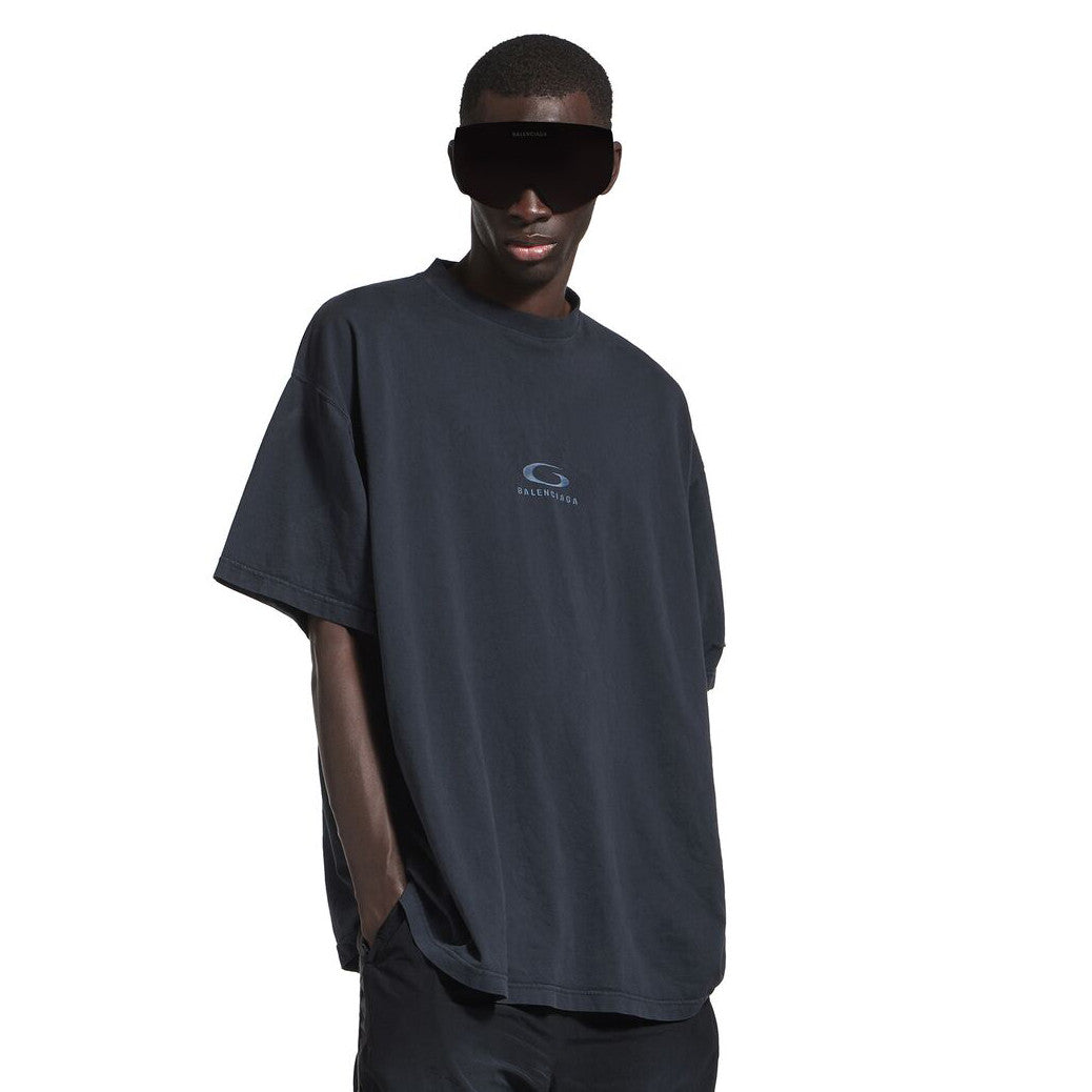 Balenciaga ﻿﻿LOOP SPORTS ICON Men's Summer Fashion Casual Crew Neck Pullover Solid Color Embroidered Crew Neck Short Sleeve T-Shirt #78872