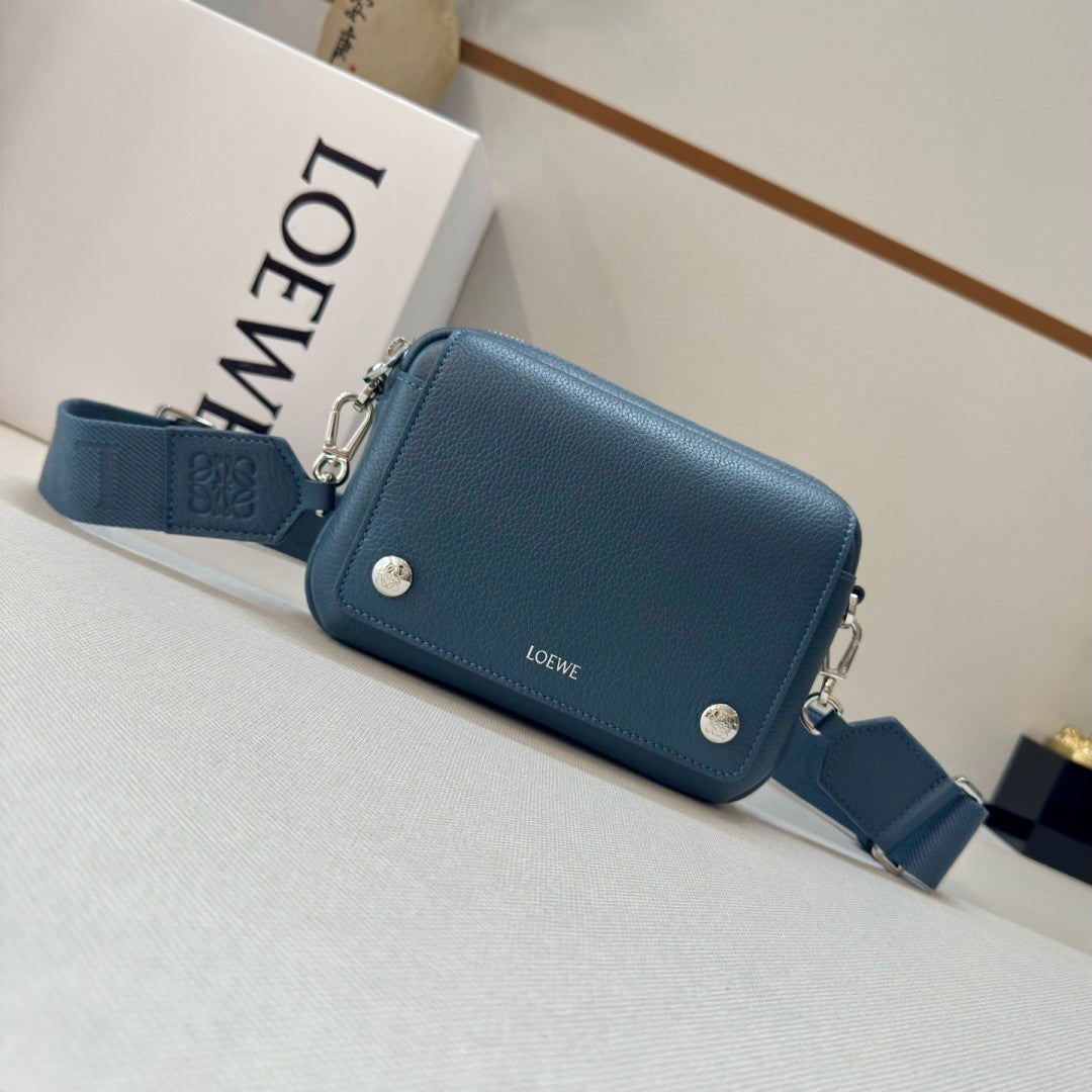 Dior Soft Pebble-grain cowhide leather messenger bag Bags 1LLSH260KEN_H720 #82506A