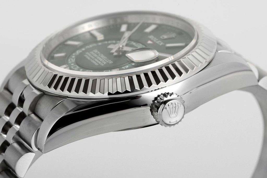 Rolex Men's Automatic Mechanical Movement Waterproof Solid Color Dial Stainless Steel Case Watch #72393