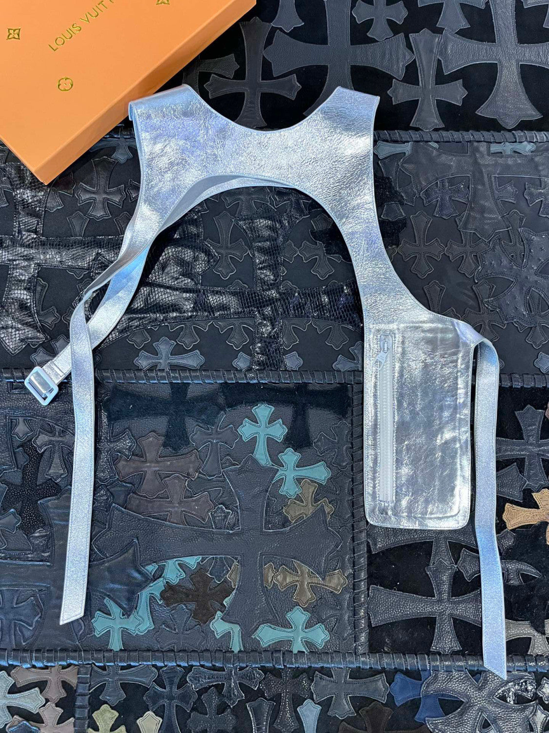 Louis Vuitton Leather Printed Vest With Accessories #22172
