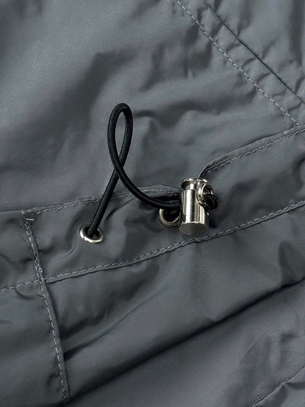 Prada Men's Spring/summer Fashion Casual Color Block Logo Badge Zipper Hooded Elastic Waist Loose Jacket Striped Patchwork Loose Cuffs Casual Pants Nylon Fabric Suit Set #78355