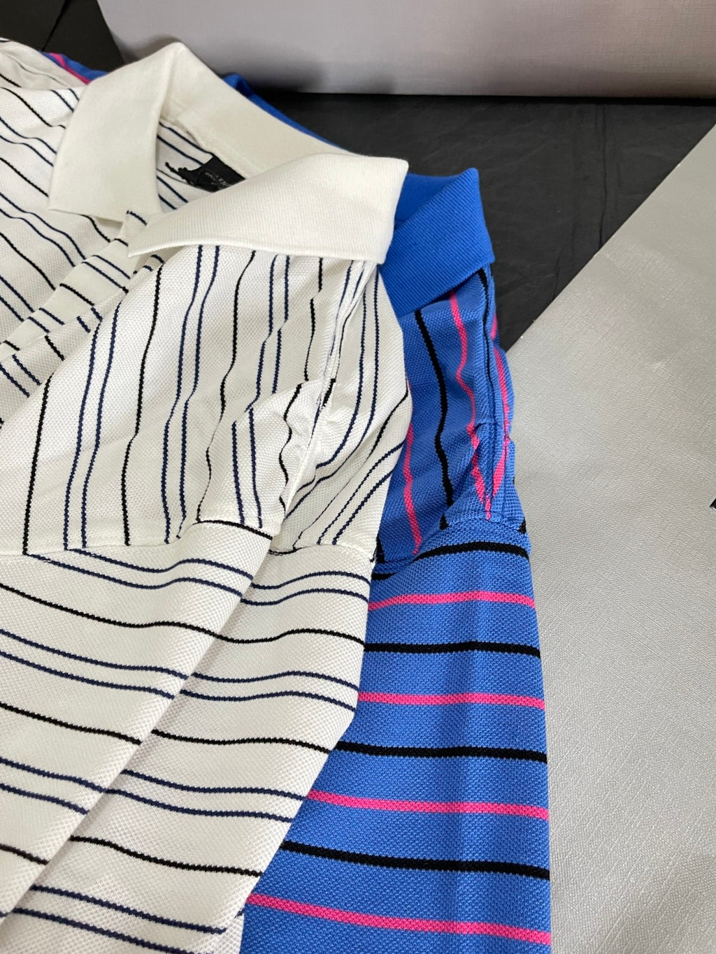 Balenciaga Men's Summer Solid Colour Stripe Printed Embroidery Pattern Printed Polo Neck Short Sleeve T-Shirt #77117