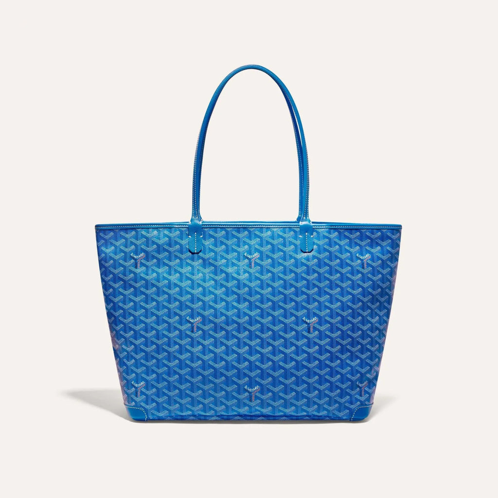 GOYARD Artois Men's Women's Y Word Old Flower Full Print Leather Shoulder Bag Zipper Closure Casual Tote Bags #77388