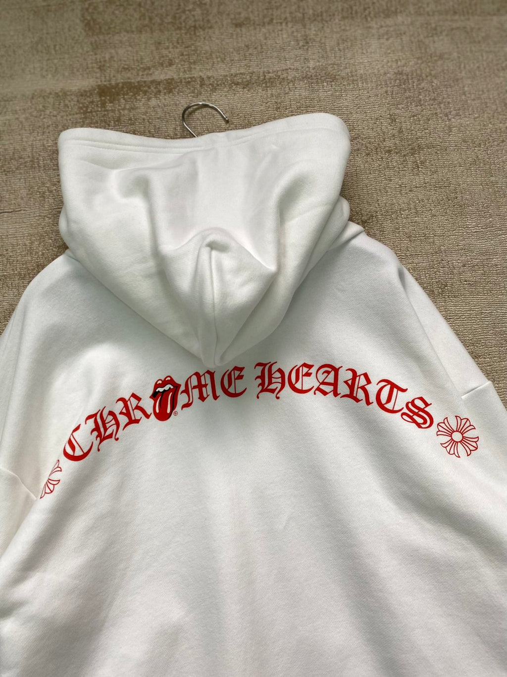 Chrome Chrome Hearts Men's Spring and Autumn Logo Printed Long Sleeve Hooded Sweatshirt Pullover #99977