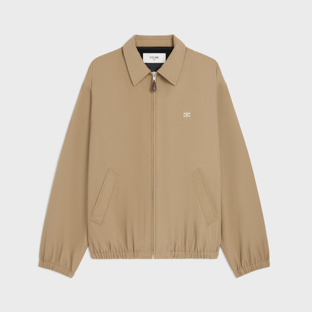 Celine Men's And Women's Autumn/Winter Fashion Casual Solid Color Zipper Neck Embroidered Printed Jacket #78347