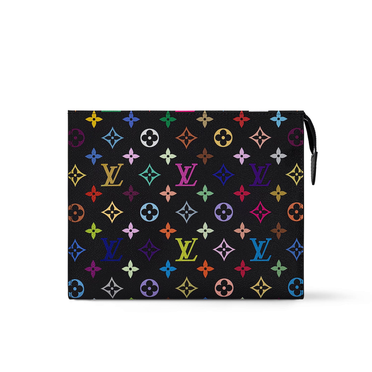 Louis Vuitton LV x TM Women's Colorful Logo Print Zipper Closure Coated Canvas Clutch Bag Bags #75164