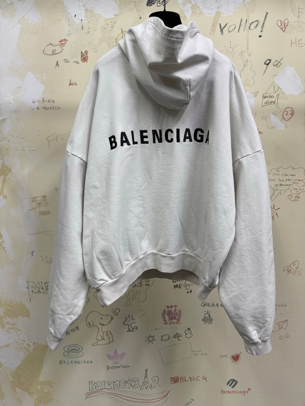 Balenciaga Polo Collar Hooded Sweatshirt #333810