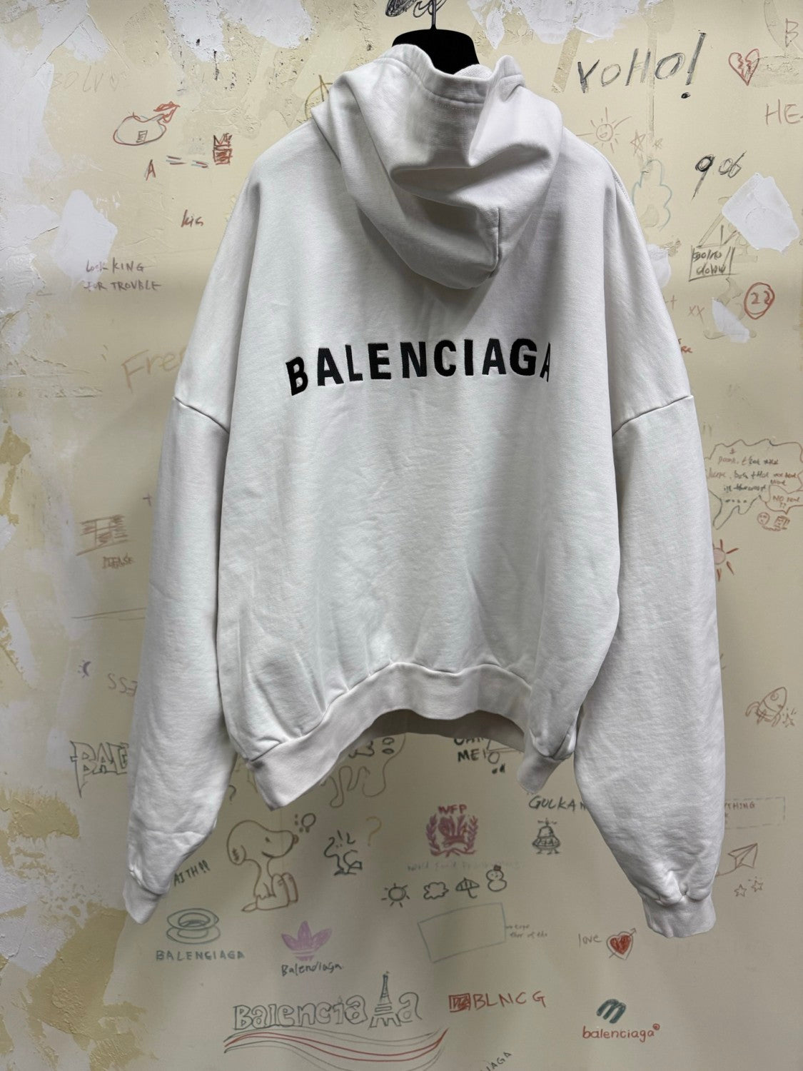 Balenciaga Polo Collar Hooded Sweatshirt #333810