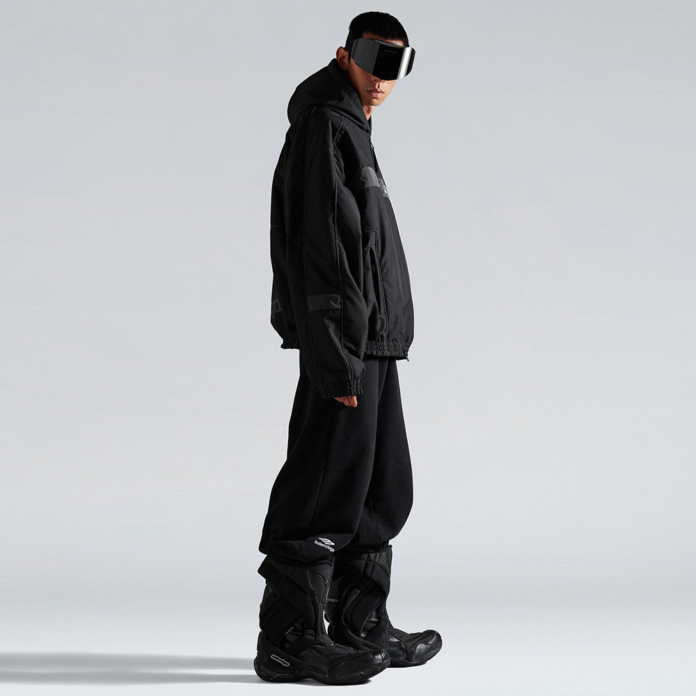 Balenciaga Men's 3b Sports Icon Ski Tracksuit Parka in Black #375922