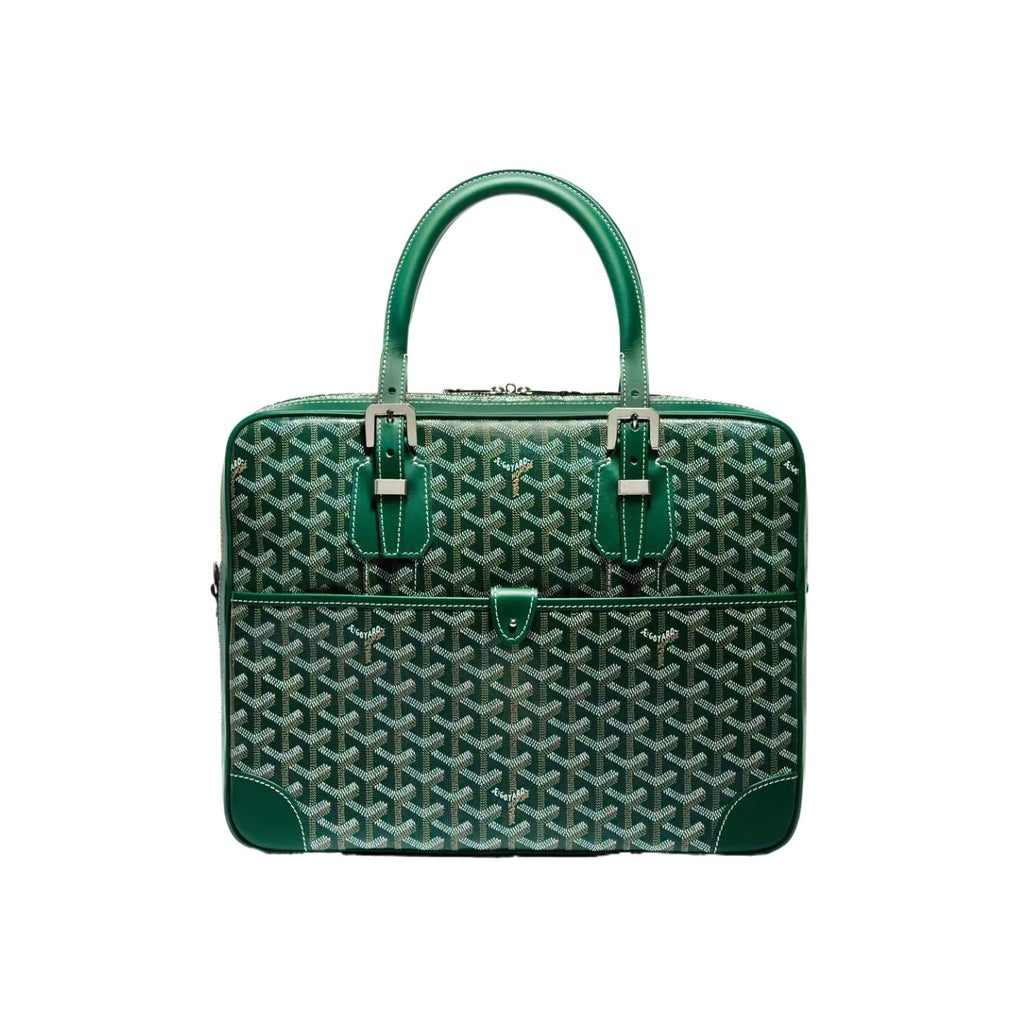 Goyard Men's & Women's Fashion Classic Distressed Full Print Zipper Closure Leather Handle Briefcase Tote Bag Bags #79434