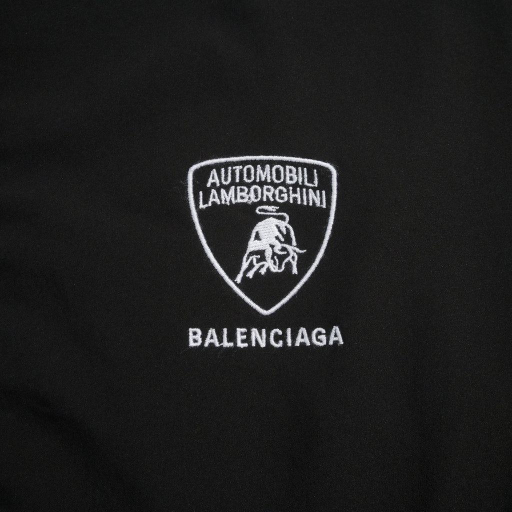 Balenciaga x Lamborghini Men's Spring/Autumn Solid Colour Car Logo Print Zipper Long Sleeve Sports Jacket And Pants Set Suit #77842
