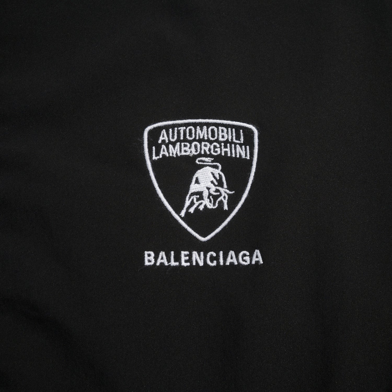 Balenciaga x Lamborghini Men's Spring/Autumn Solid Colour Car Logo Print Zipper Long Sleeve Sports Jacket And Pants Set Suit #77842
