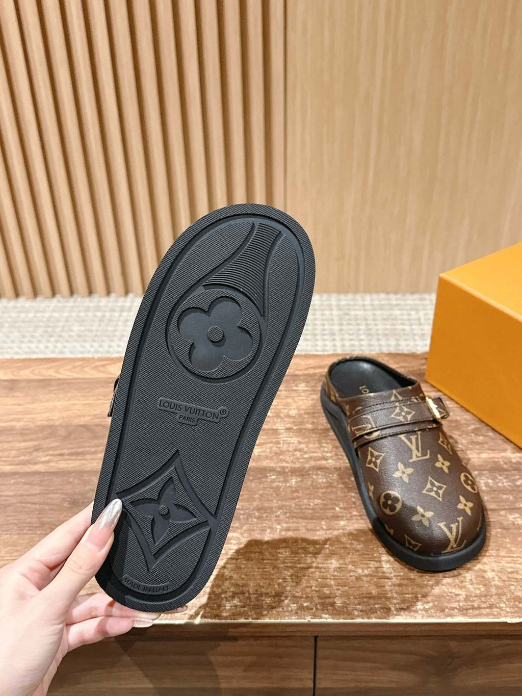 LOUIS VUITTON LV To-Go Flat Comfort Clog Shoes #379748