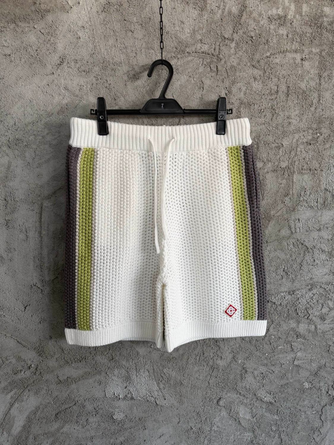 Casablanca Stripe Crochet Shirt Shorts #336490