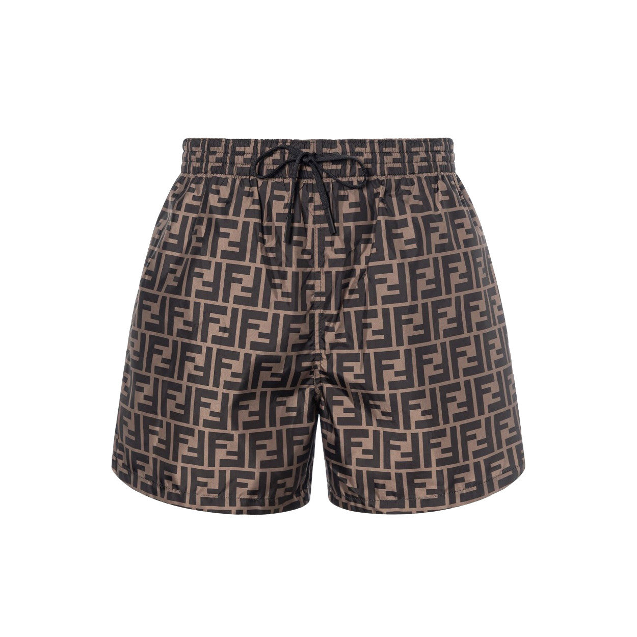 Fendi Men's Summer Solid Colour Letter Logo Print Bermuda Shorts #76237