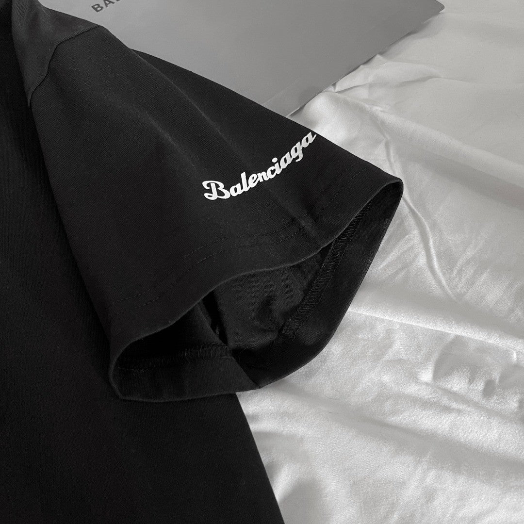 Balenciaga x Lamborghini Men's And Women's Summer Car Printing Round Neck Cotton Short Sleeve T-Shirt #71838