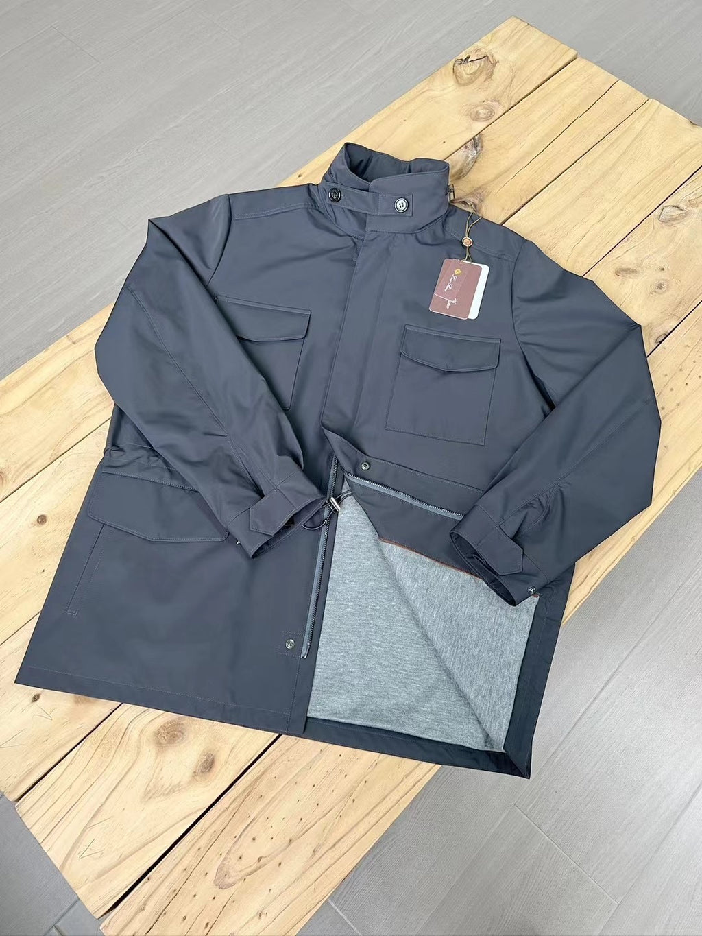 Loro Piana Standing Collar Long Sleeved Jacket #21867