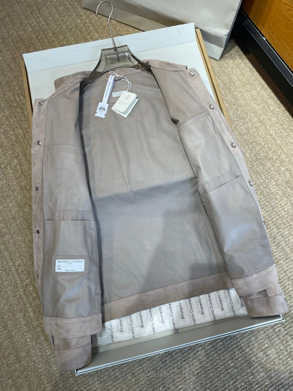 Brunello Cucinelli Men's Spring/Fall Fashion Casual Solid-Color Stand-Up Collar Single-Breasted Jacket #78845