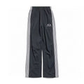 Balenciaga Men's Logo Double-Ring Embroidered Stripe Solid-Color All-Season Athletic Pants Retro Casual Elastic Waist Loose Straight-Leg Trousers Pants #335102