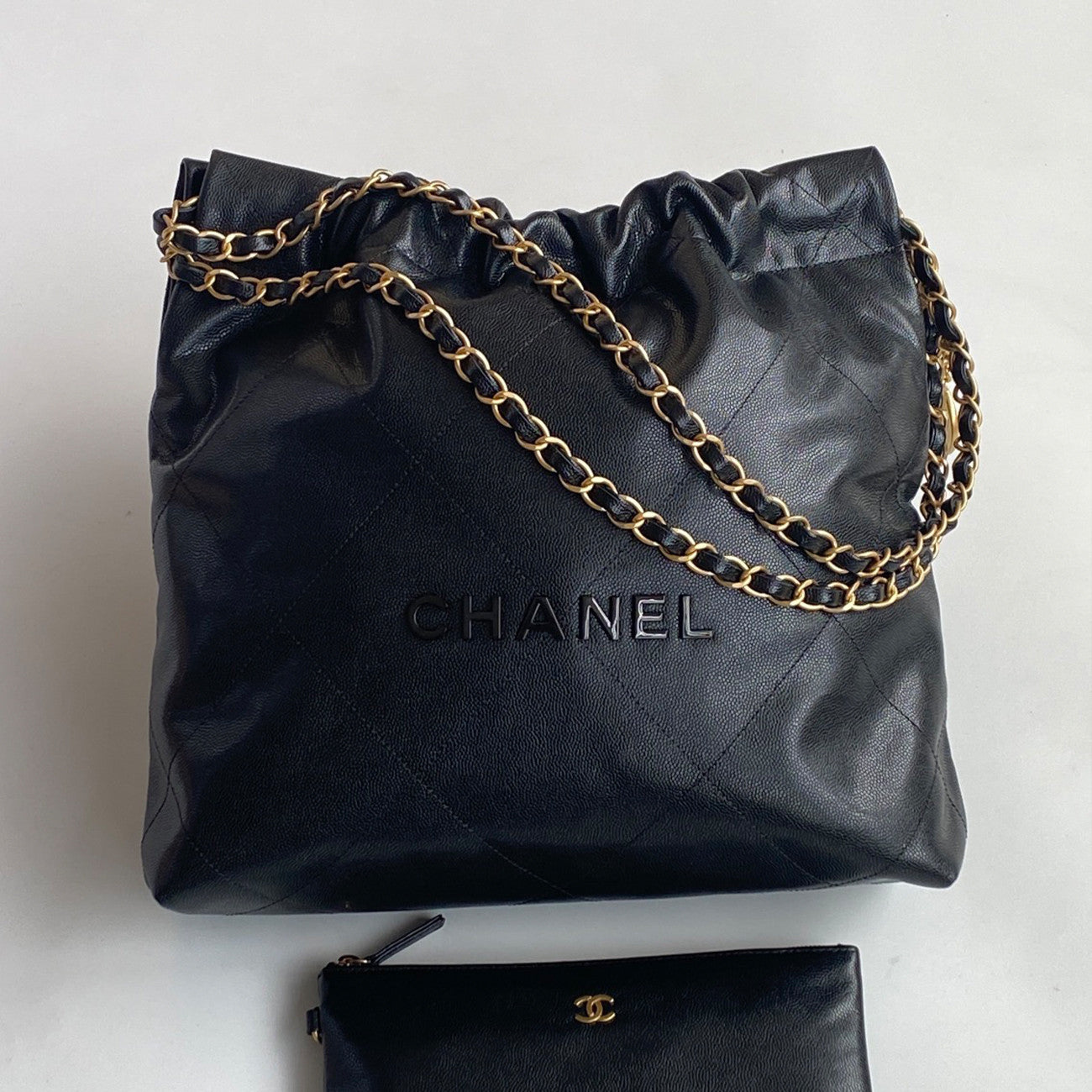 Chanel Large Bags  37 X 45 X 10 X 46 CM Collection Link Large Tote Women's Classic Waxed Leather Tote With Gold And Silver Buckles Leather-woven Chain And Luxurious Chain Strap Bags #196089