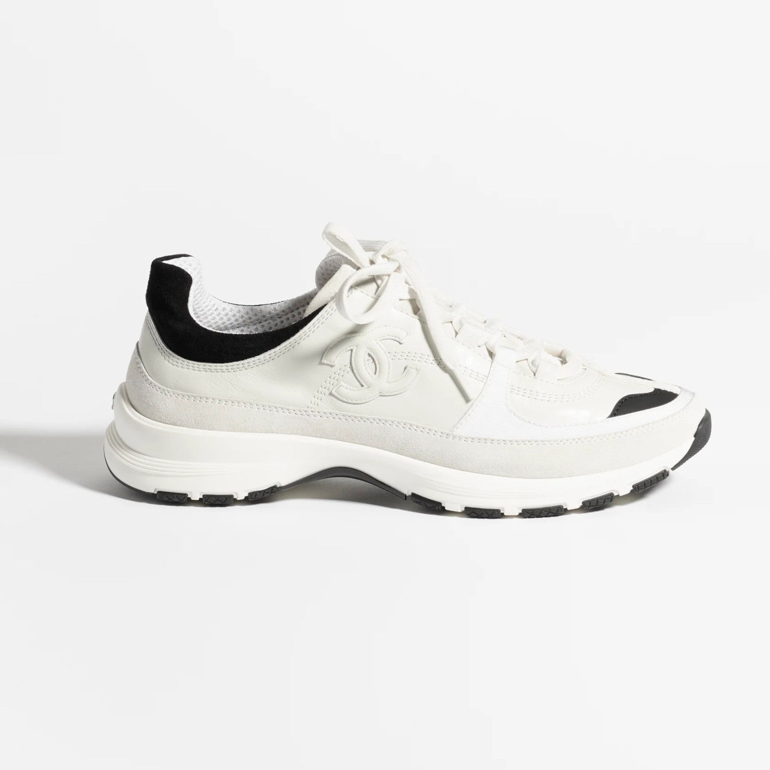 Chanel Men's And Women's Spring/Fall Fashion Casual Round Toe Lace Up Leather Suede Sneakers with Slightly Thickened Sole Shoes #78726