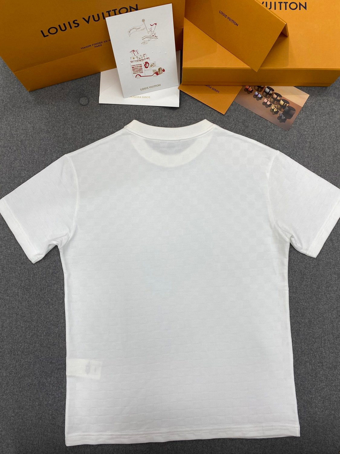 Louis Vuitton Men's Summer Solid Color Letter Logo Round Neck Cotton Short Sleeve T-Shirt #75784