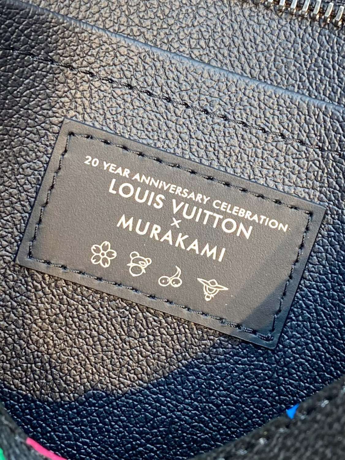 Louis Vuitton LV x TM Toiletry Pouch Men's and Women's Colorful Alphabet Print Zipper Leather Clutch Bag Toiletry Bags #77915