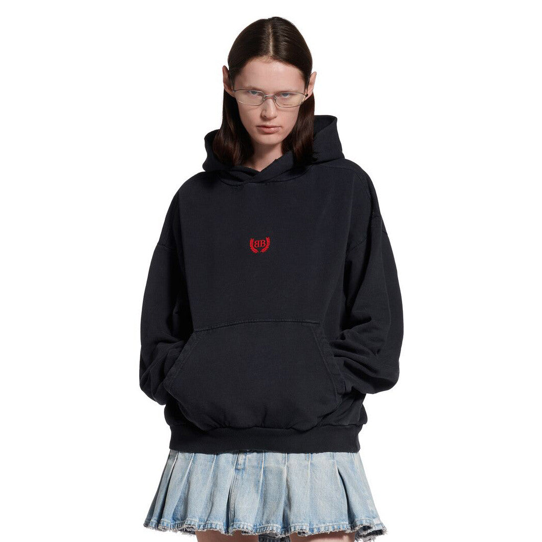 Balenciaga LAUREL CLASSIC HOODIE Men's And Women's Spring/Fall Fashion Casual Solid-Color Hooded Long Sleeve Sweatshirt #78577