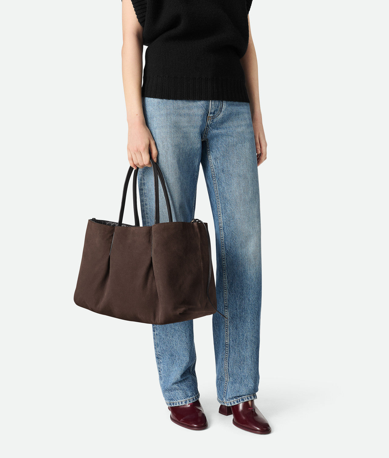 Bottega Veneta Men's Women's Pinacoteca Tote Handbags Woven Reversible Leather Handbags Casual Bag Bags 817166V5AG19631 Ngvp #1149