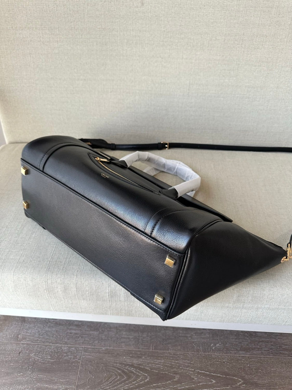 Celine Medium Smiling New Luggage in Supple Shiny Lambskin #334037