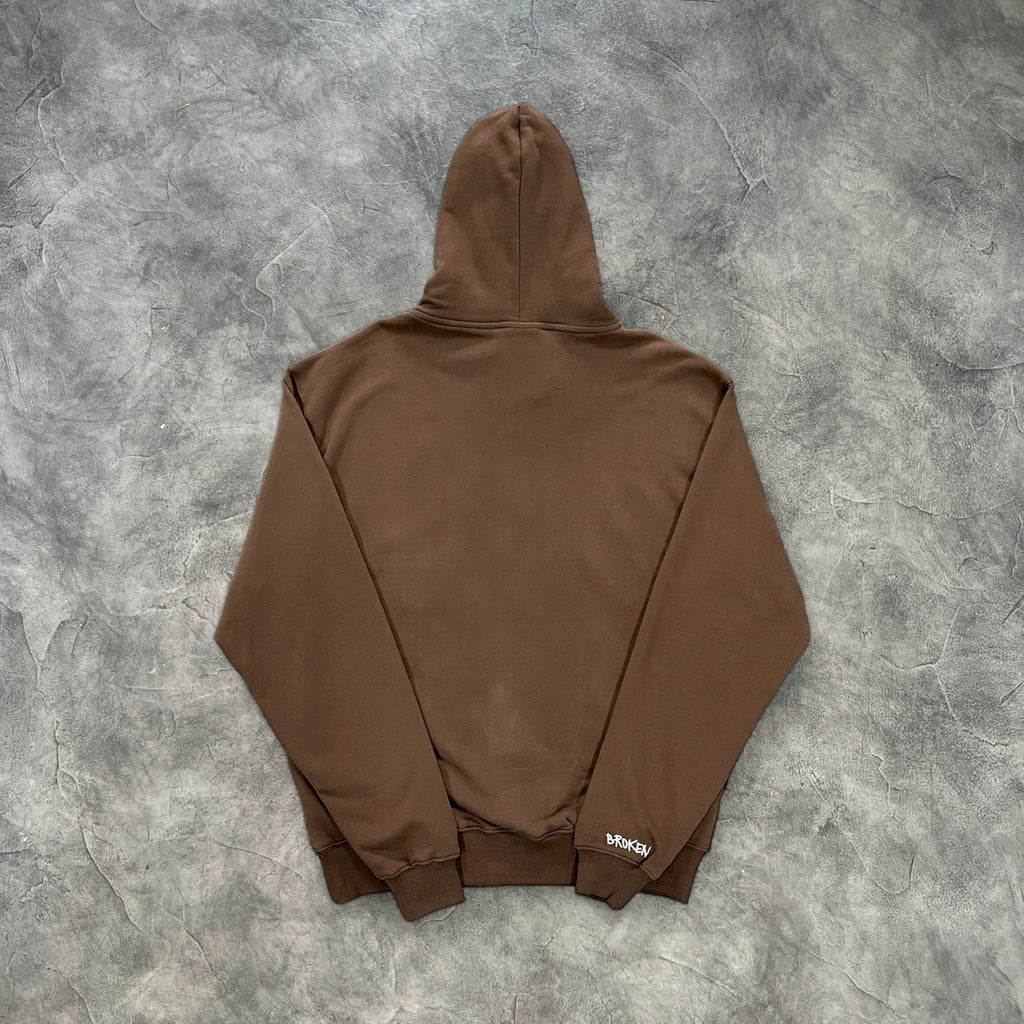 Broken Planet Out Of Sight Hoodie Brown