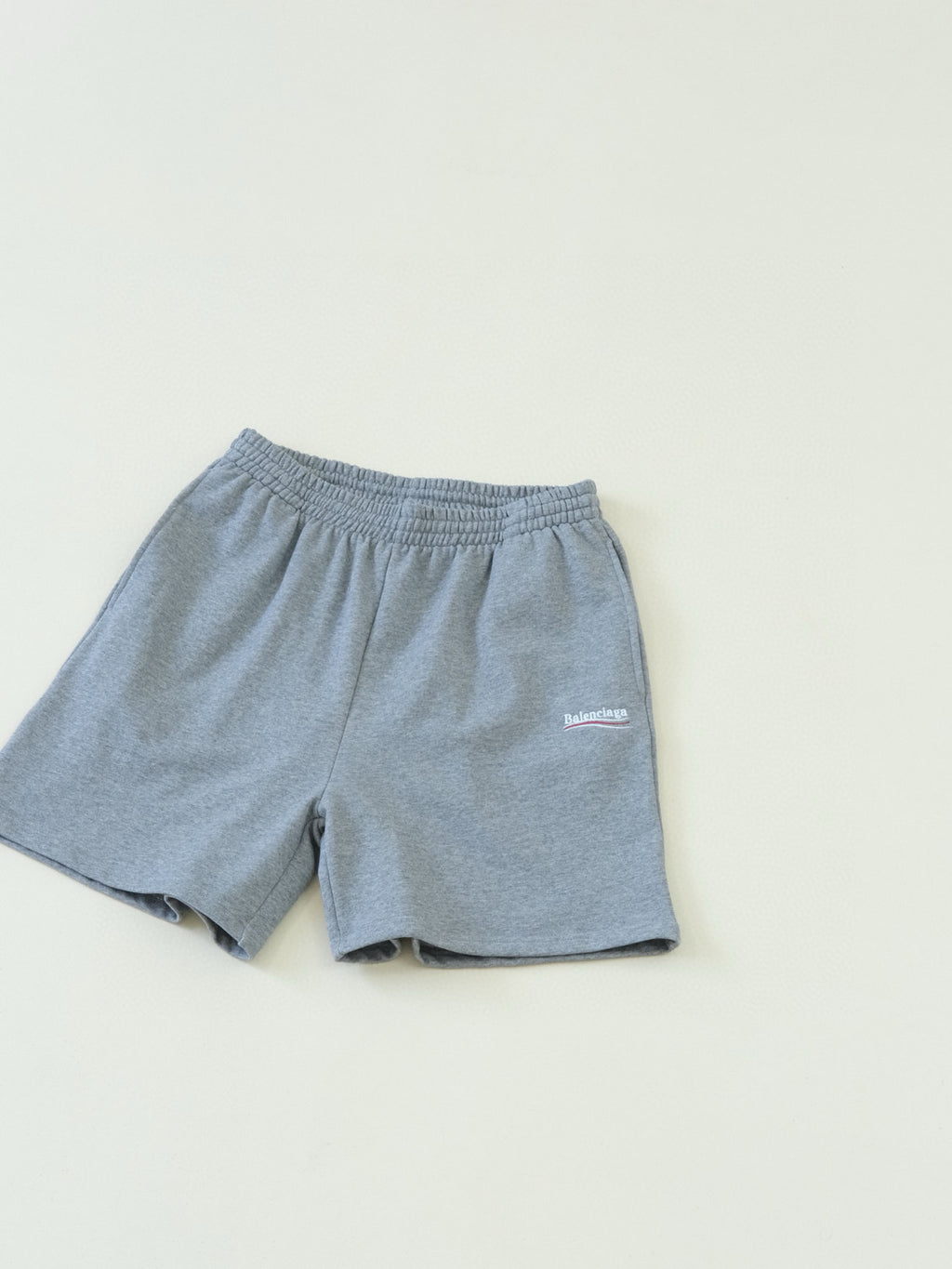 Balenciaga Men's Summer Solid Color Letter Print Elastic Waist Casual Shorts Pants #98974